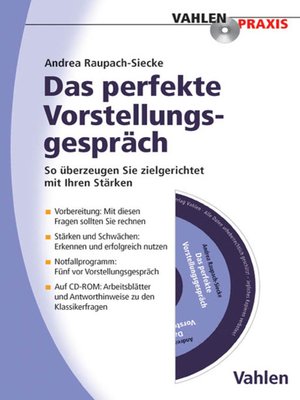 cover image of Das perfekte Vorstellungsgespräch